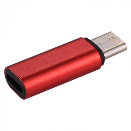 Adaptateur de coque métallique mâle 8 broches femelle vers USB-C / Type-C, Adaptateur de coque métallique mâle 8 broches vers USB-C / Type-C (rouge) SH258R1689-07