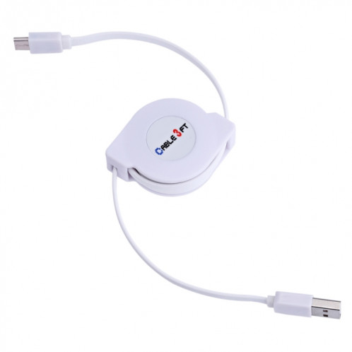 1m 2A 110 fils de cuivre câble rétractable USB-C / Type-C vers USB câble de charge de synchronisation de données, Câble de chargement de synchronisation de données USB-C / Type-C vers USB rétractable de 1 m 2 A SH425W1413-06