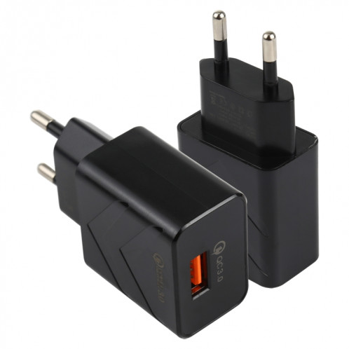 LZ-715 18W QC3.0 Port USB Chargeur de voyage rapide à port rapide, (Noir) SH527B1845-07