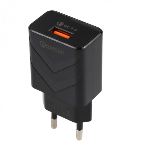 LZ-715 18W QC3.0 Port USB Chargeur de voyage rapide à port rapide, (Noir) SH527B1845-07