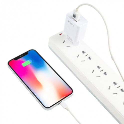 LZ-715 18W QC3.0 Chargeur de voyage rapide à port unique USB, fiche de l'UE (blanc) SH527W1640-07