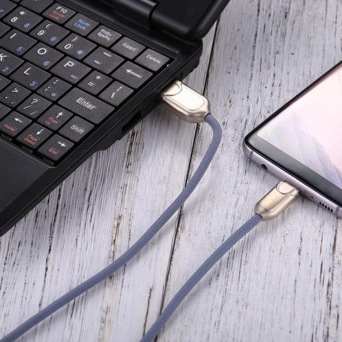 Câble de chargeur rapide de synchronisation de données USB-C / Type-C vers USB 2.0 1 m 2 A, Câble de chargeur rapide de synchronisation de données USB-C / Type-C vers USB 2.0 de 1 m 2 A (bleu) SH937L5-06
