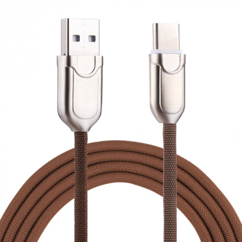 Câble de chargeur rapide de synchronisation de données USB-C / Type-C vers USB 2.0 1 m 2 A, Câble de chargeur rapide de synchronisation de données USB-C / Type-C vers USB 2.0 de 1 m 2 A (marron) SH937Z1954-06