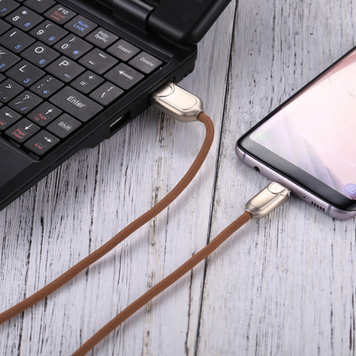 Câble de chargeur rapide de synchronisation de données USB-C / Type-C vers USB 2.0 1 m 2 A, Câble de chargeur rapide de synchronisation de données USB-C / Type-C vers USB 2.0 de 1 m 2 A (marron) SH937Z1954-06