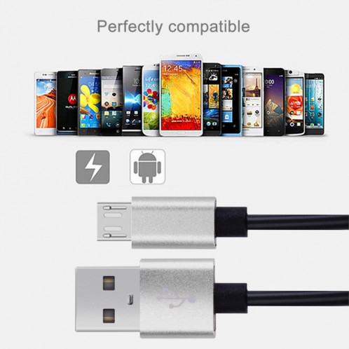 30cm à 100cm Style à ressort haute vitesse Micro USB vers USB 2.0 Câble spiralé à ressort élastique flexible Câble de synchronisation de données USB, Pour Galaxy, Huawei, Xiaomi, LG, HTC, Sony et autres SH277S1054-09