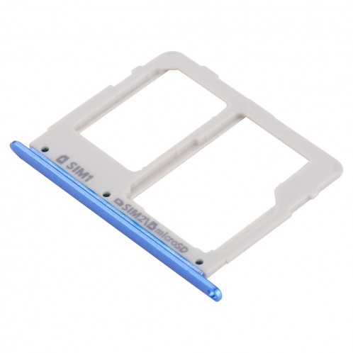 iPartsAcheter pour Samsung Galaxy C7 Pro / C7010 et C5 Pro / C5010 carte SIM plateau + carte SIM / Micro SD (Bleu) SI457L1748-04