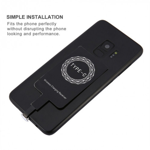 Récepteur de chargement sans fil standard 5V 800MA QI avec port USB-C / TYPE-C SH3611520-07