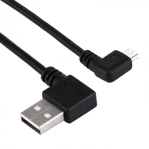 20cm USB 2.0 mâle plié virage à droite réversion 90 degrés vers câble de chargement de données micro USB mâle, Pour Samsung / Huawei / Xiaomi / Meizu / LG / HTC et autres smartphones SH3701218-05