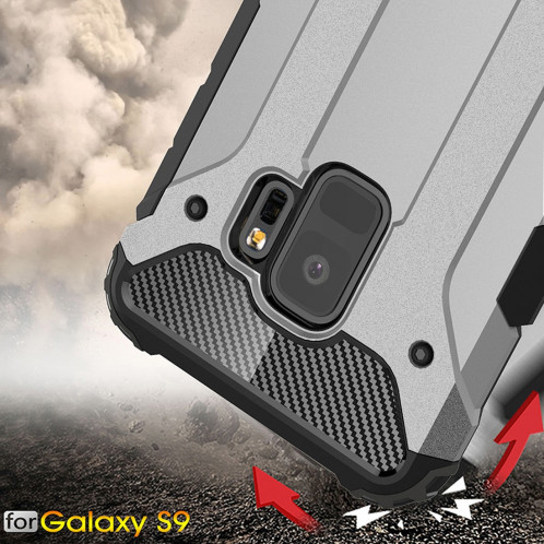 Pour Samsung Galaxy S9 TPU + PC 360 Degrés De Protection Antichoc Étui de Protection (Gris) SF981H533-08