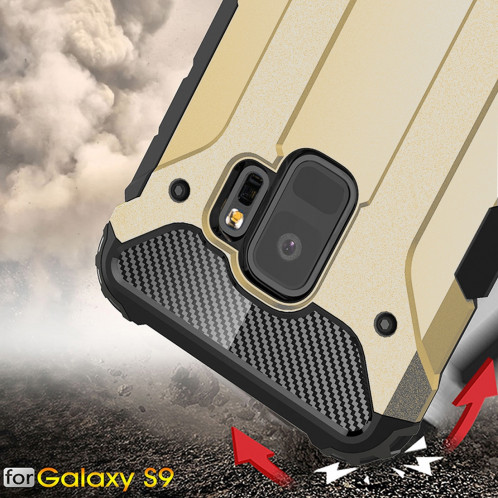 Pour Samsung Galaxy S9 TPU + PC 360 Degrés De Protection Antichoc Étui de Protection Antichoc (Or) SF981J618-08