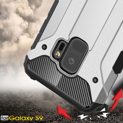 Pour Samsung Galaxy S9 TPU + PC 360 Degrés Protection Antichoc Étui de Protection (Argent) SF981S528-08