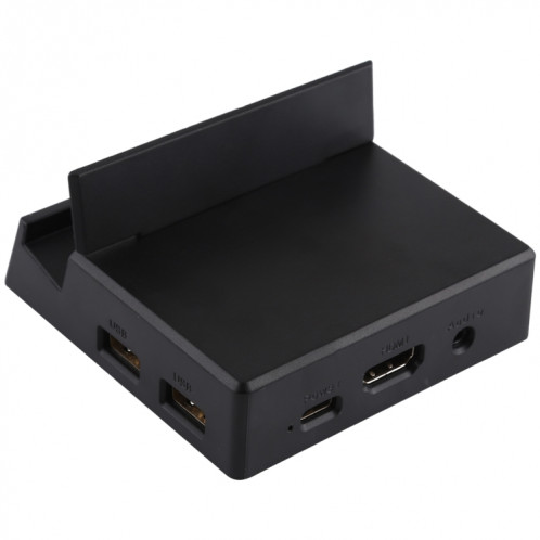 V105 USB-C / Type-C vers USB 2.0 x 3 + USB-C / Type-C + HDMI + Port audio + lecteur de carte SD / TF Support de téléphone multifonction HUB Station d'accueil SH48201578-08