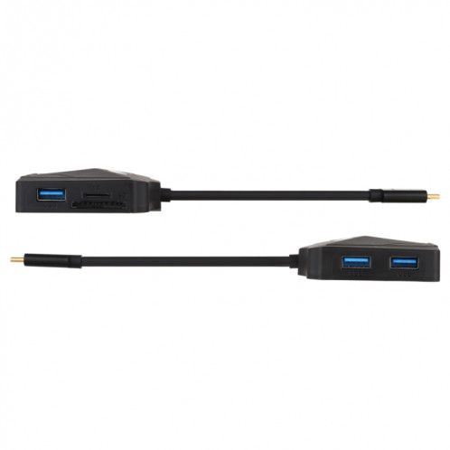 V178B USB-C / Type-C vers USB 3.0 x 3 + USB-C / Type-C + HDMI + Port Audio + Lecteur de carte SD / TF Adaptateur HUB multifonction SH4822171-07