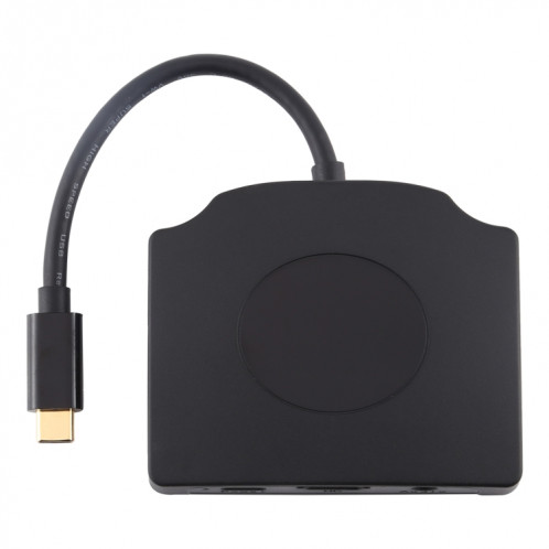 V178A USB-C / Type-C vers USB 3.0 x 3 + USB-C / Type-C + HDMI + Port Audio + Lecteur de carte SD / TF Adaptateur HUB multifonction SH4823492-07