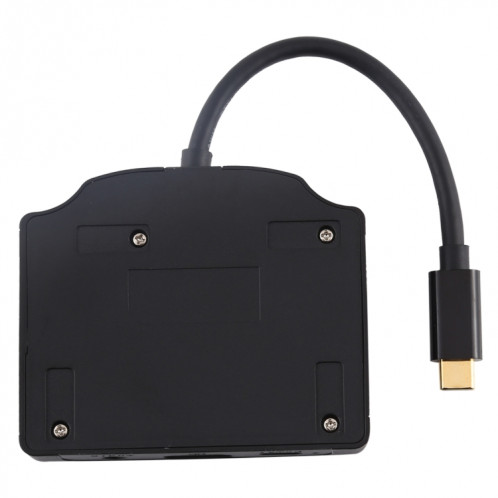 V178A USB-C / Type-C vers USB 3.0 x 3 + USB-C / Type-C + HDMI + Port Audio + Lecteur de carte SD / TF Adaptateur HUB multifonction SH4823492-07