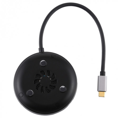USB-C / Type-C vers USB 3.0 x 3 + USB-C / Type-C + HDMI + RJ45 + lecteur de carte SD / TF Adaptateur HUB multifonction SH48251856-06
