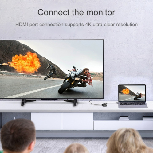 USB-C / Type-C vers USB 3.0 x 3 + USB-C / Type-C + HDMI + RJ45 + lecteur de carte SD / TF Adaptateur HUB multifonction SH48251856-06