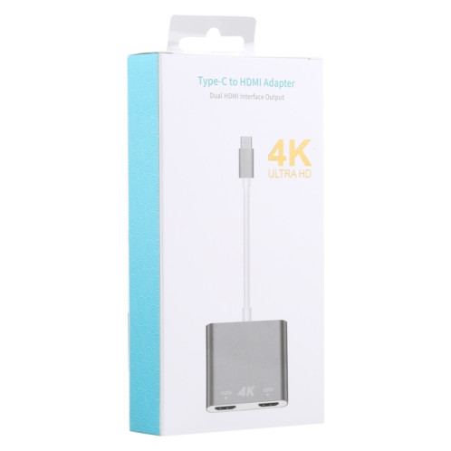 Sortie d'interface double HDMI 4K Ultra HD vers adaptateur USB-C / Type-C SH55671781-07