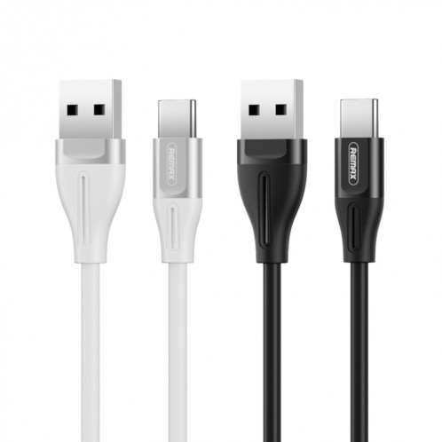 REMAX RC-075a Câble de données Jell 1m 2.1A USB vers USB-C / Type-C (blanc) SR663W586-04