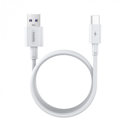 REMAX RC-135A 1m 5A USB vers USB-C / Type-C 22.5W Câble de données de charge rapide PD (blanc) SR666W1282-03