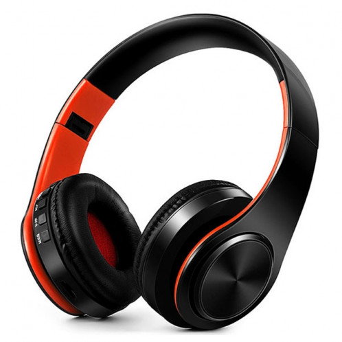 LPT660 sans fil pliant sport musique stéréo téléphones Bluetooth écouteurs supporte la carte TF (orange) SH740E1155-09