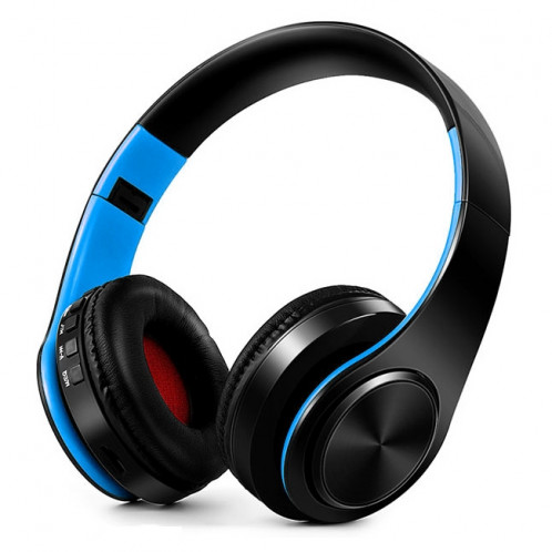 LPT660 sans fil pliant sport musique stéréo téléphones Bluetooth écouteurs supporte la carte TF (bleu) SH740L572-09