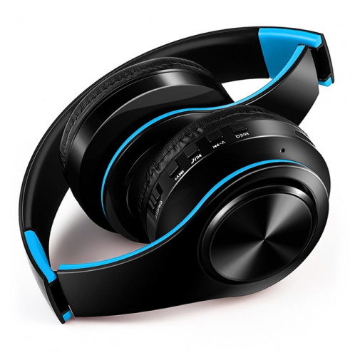 LPT660 sans fil pliant sport musique stéréo téléphones Bluetooth écouteurs supporte la carte TF (bleu) SH740L572-09