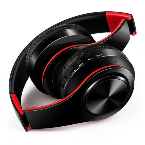 LPT660 sans fil pliant sport musique stéréo téléphones Bluetooth écouteurs supporte la carte TF (rouge) SH740R1777-09