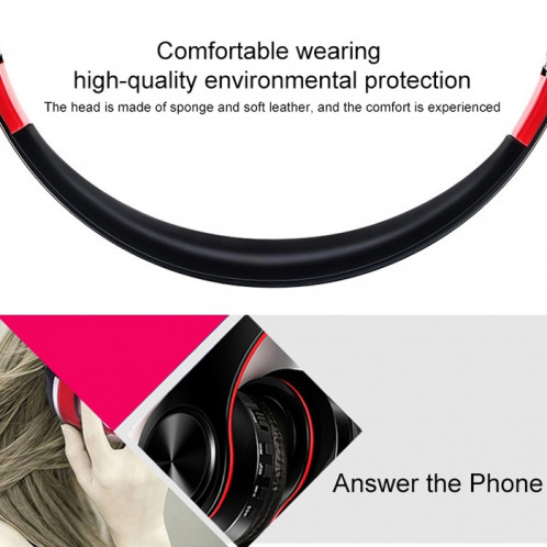 LPT660 sans fil pliant sport musique stéréo téléphones Bluetooth écouteurs supporte la carte TF (vert) SH741G90-07
