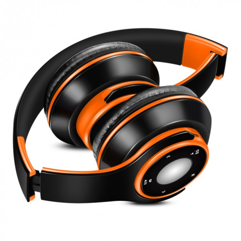 SG-8 Bluetooth 4.0 + EDR Casque sans fil Over-ear TF Card Radio FM Casque de musique stéréo avec micro (Orange) SH742E813-07