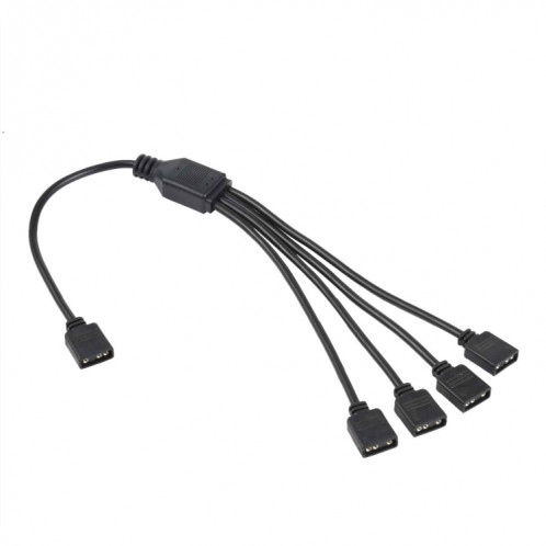 3 broches 5V 1 à 4 Câble d'extension de refroidissement AURA RGB PC pour Asus (Noir) SH375B289-07