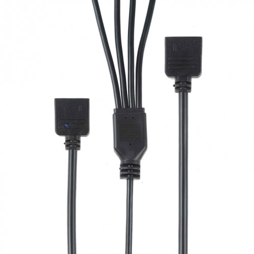 3 broches 5V 1 à 4 Câble d'extension de refroidissement AURA RGB PC pour Asus (Noir) SH375B289-07