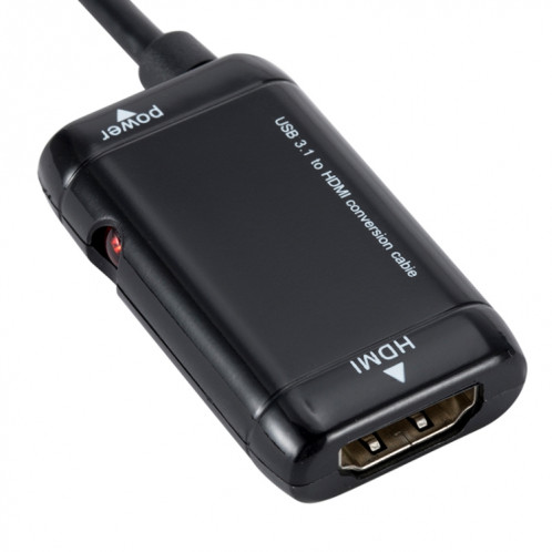 Câble adaptateur vidéo USB-C / Type-C 3.1 (MHL) vers HD HDMI 1080P, longueur: 12 cm SH67251189-06