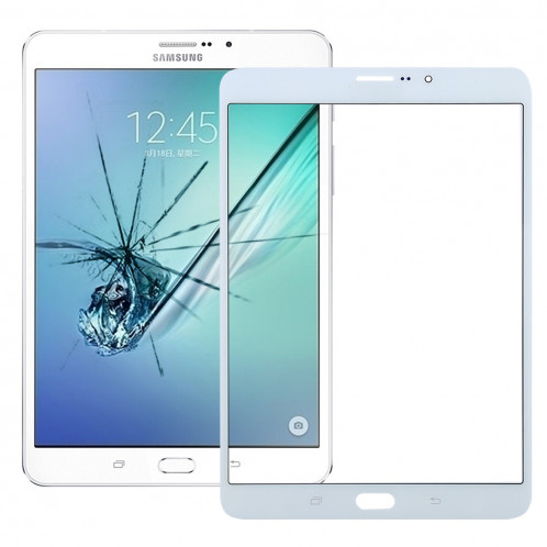 iPartsAcheter pour Samsung Galaxy Tab S2 8.0 LTE / T719 Lentille extérieure en verre (blanc) SI81WL106-06