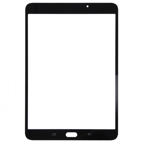 iPartsAcheter pour Samsung Galaxy Tab S2 8.0 / T713 lentille extérieure en verre (noir) SI84BL141-06