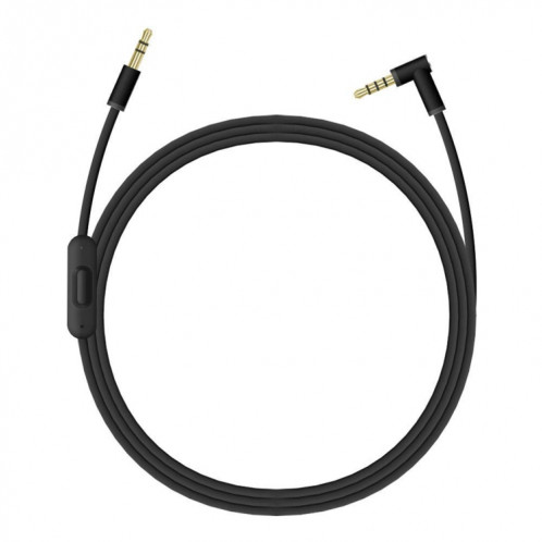 ZS0087 Câble d'écouteur mâle de 3,5 mm à mâle avec micro et câble contrôlé par câble: 1,4 m (noir) SH045B1827-07