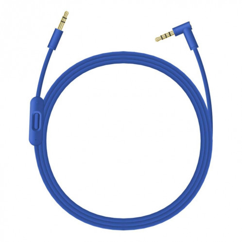 ZS0087 Câble d'écouteur mâle de 3,5 mm à mâle avec micro et câble contrôlé par câble: 1,4 m (bleu) SH045L662-07