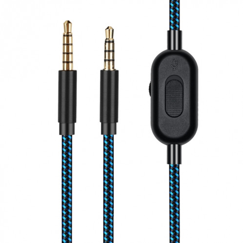 ZS0162 Câble audio pour casque de jeu avec version de contrôle filaire pour Logitech Astro A10 A40 A30 SH76021256-07