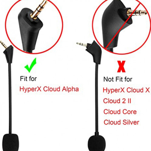 ZS0201 Microphone de remplacement pour casque d'ordinateur pour HyperX Cloud Alpha S SH77231446-07
