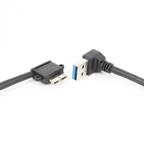 2 PCS USB 3.0 Haute coude mâle à micro USB 3.0 câble de charge de chargement de coude, longueur de câble: 27cm SH7964333-05