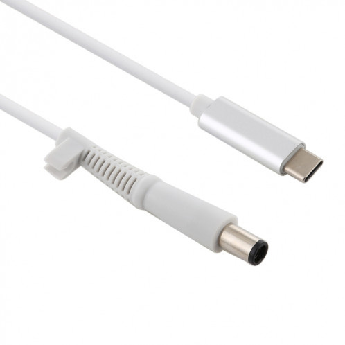 Câble de charge USB-C / Type-C vers 7,4 x 0,6 mm pour ordinateur portable HP, longueur du câble: environ 1,5 m (blanc) SH112W1869-04