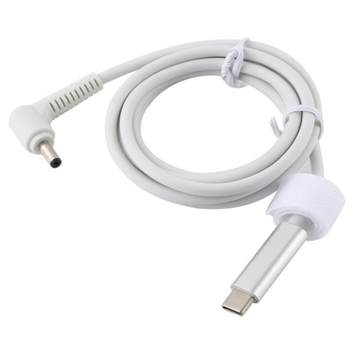 Câble de charge USB-C / Type-C à 4,0 x 1,35 mm pour ordinateur portable, longueur du câble: environ 1,5 m (blanc) SH128W1430-04
