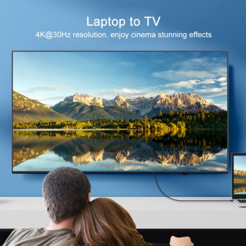 Dongle d'affichage sans fil, Câble HDTV Onten UC503 USB-C / Type-C 4K 30Hz SO83101288-09