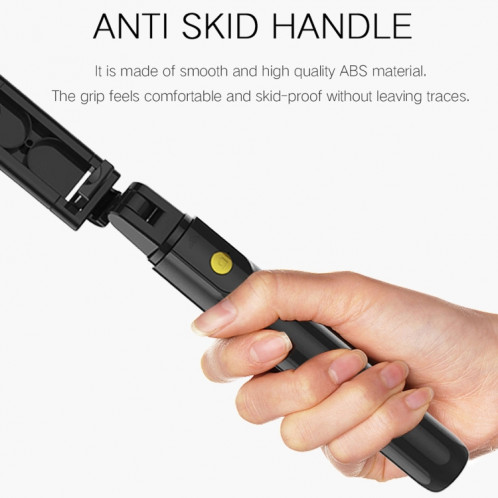 K10 Bluetooth 4.0 Mobile Phone Réglable Bluetooth Selfie Stick Retardateur Pole Trépied (Noir) SH681B509-015