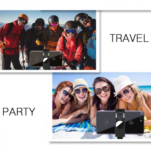 K10 Bluetooth 4.0 Mobile Phone Réglable Bluetooth Selfie Stick Retardateur Pole Trépied (Noir) SH681B509-015