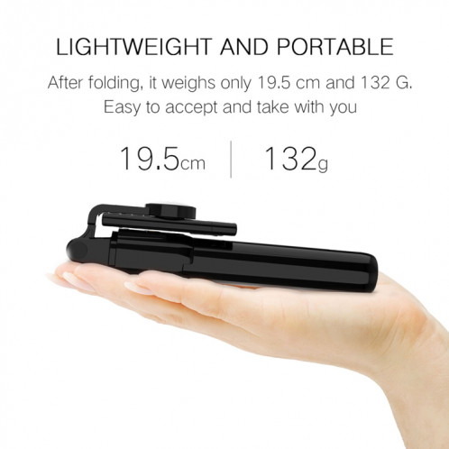 K10 Bluetooth 4.0 téléphone portable réglable Bluetooth Selfie Stick trépied de pôle retardateur (blanc) SH681W882-015