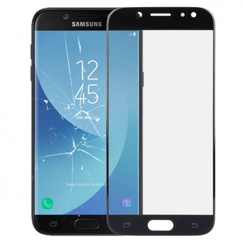 iPartsAcheter pour Samsung Galaxy J5 (2017) / J530 Lentille extérieure en verre (Noir) SI60BL609-06
