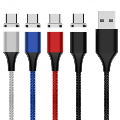 M11 3A USB au câble de données magnétiques tressé de nylon USB-C / C / C / C / C / de la longueur du câble: 2m (rouge) SH826R1650-08
