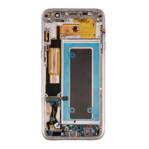 iPartsAcheter pour Samsung Galaxy S7 Bord / G935A Écran LCD Original + Écran Tactile Digitizer Assemblée avec Cadre et Port de Charge Panneau et Volume Bouton et Bouton d'Alimentation (Or) SI68JL1178-06