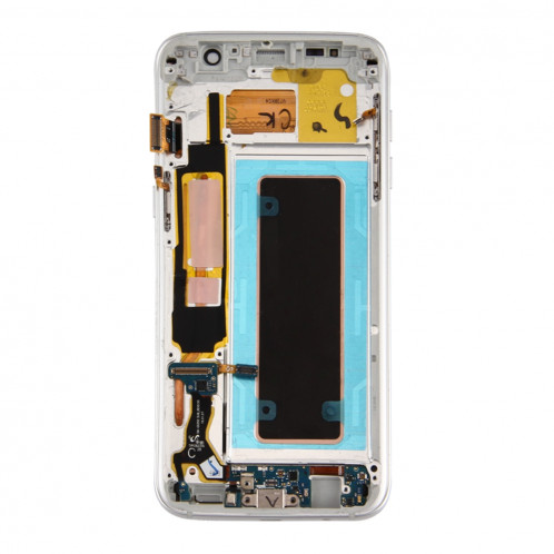 iPartsAcheter pour Samsung Galaxy S7 Edge / G935A Écran LCD Original + Écran Tactile Digitizer Assemblée avec Cadre et Port de Charge & Bouton de Volume et Bouton d'Alimentation (Argent) SI68SL413-06